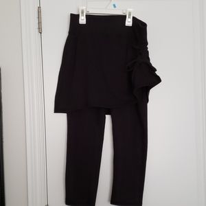 Leggings with skirt attached